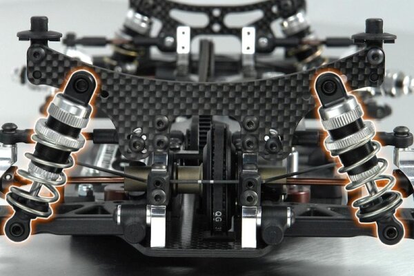 Stoßdämpfer-Set (2), Aluminium T2´008 kurz