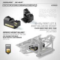 X4F25 BALANCING WEIGHT FRONT LEFT & RIGHT (50g+50g)