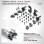 ALU STEERING BLOCKS & C-HUBS WITH BACKSTOP - SET