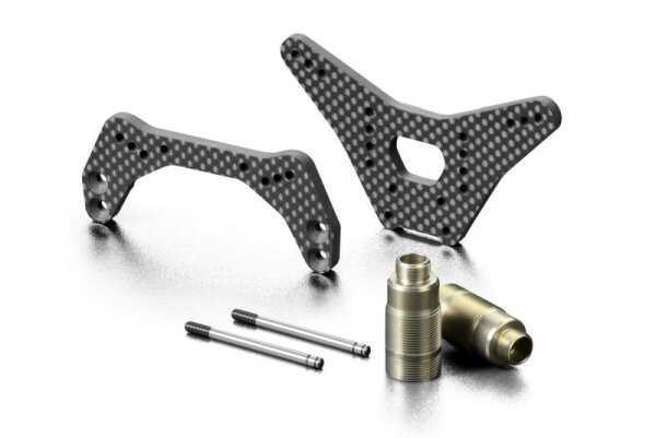 Kohlefaser Dämpferbrücke vorne 4.0mm - Lower