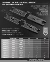 XT4 COMPOSITE SUSPENSION ARM FRONT LOWER - SOLID - MEDIUM