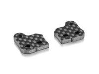 Graphite Extension für Alu Achsschenkel 2.5mm - 1 Slot (1+1)