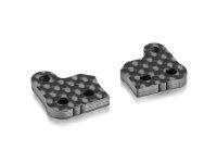 Graphite Extension für Alu Achsschenkel 2.5mm - 2 Slot (1+1)