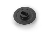 Alu 2-Pad Kupplungsplatte mit Adapter kurz Hard coated