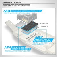 GRAPHITE PLATE FOR ELECTRONICS FOR 1-PIECE CHASSIS - SET