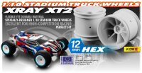 Stadium Truck Aerodisk Felgen 12mm Sechskant weiß (2)