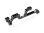 ALU LOWER BULKHEAD FRONT - LEFT - BLACK - SWISS 7075 T6