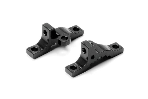 Aluhalter vorne oben Multi-Flex, schwarz - 7075 T6 (L+R)