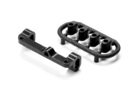 Alu Querlenker Halter oben links, schwarz SWISS 7075 T6 Set