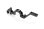 Alu Bulkhead hinten unten links, schwarz - SWISS 7075 T6