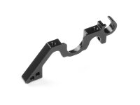 ALU LOWER BULKHEAD REAR - LEFT - BLACK - SWISS 7075 T6