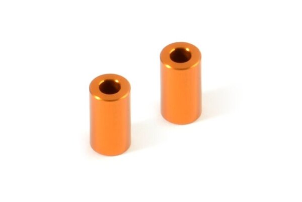 Alu Pfosten für Hinterachs Strebe 3x6x10.5mm ORANGE 2 Stück