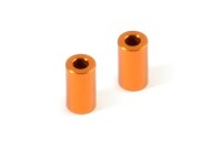 Alu Pfosten für Hinterachs Strebe 3x6x10.5mm ORANGE 2 Stück