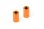 Alu Pfosten für Hinterachs Strebe 3x6x10.5mm ORANGE 2 Stück