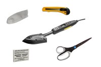Set Folienbügeleisen mit Schutz, Rakel und Messer