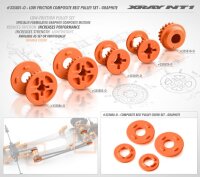 Riemenrad 20Z Low Friction für Zweigangwelle mittig Graphite