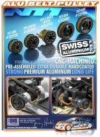 Aluminium Rienenrad Set 26Z. mittelseitl. Set