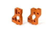 Radioplattenbefestigungsböcke (L+R), Aluminium Orange