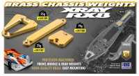 Messing Chassisgewicht hinten 25g