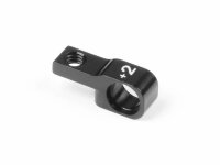 ALU LOWER FRONT SUSPENSION HOLDER +2MM (1) BLACK 7075 T6