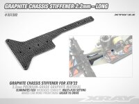 XT8´22 Kohlefaser Chassis Versteifung 2.2mm - Lang