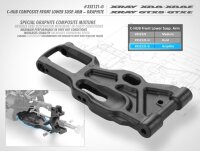 XB8 C-HUB Querlenker vorne unten - Kohlefaser
