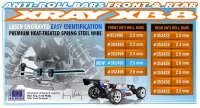 XB8 Stabilisator 2,5mm, vorne