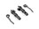 Alu Bremsexcenter Halter und Pfosten (2+2) hart beschichtet