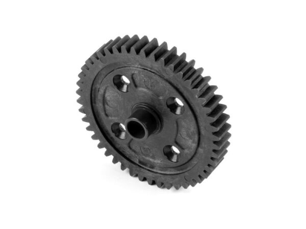 COMPOSITE CENTER DIFF SPUR GEAR MOULDED-IN STEEL BUSHING 46T