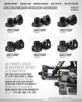 ALU WHEEL AXLE OFFSET +4MM - LIGHTWEIGHT - BLACK COATED (2)