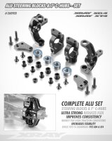 SLVR Alu Lenkhebel & 7° C-Hubs - Set