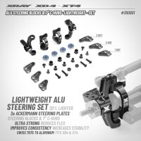 ALU STEERING BLOCKS & 7° C-HUBS - LIGHTWEIGHT - SET