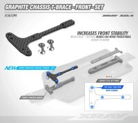 Graphite Chassis T-Brace vorne - Set