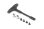 Graphite Chassis T-Brace vorne - Set