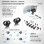 ALU REAR SHOCK ABSORBER ADAPTER (1+1) - SET