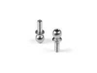 HARD STEEL BALL END 5.4MM WITH THREAD 8MM - NICKEL COATED (2