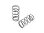FRONT BIG BORE CONICAL SPRING-SET L=42.5MM - 1 DOT (2)
