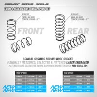REAR BIG BORE CONICAL SPRING-SET L=57.5MM - 4 DOTS (2)
