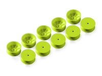 4WD FRONT WHEEL AERODISK WITH 12MM HEX IFMAR YELLOW HARD 10