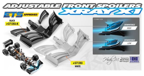X1 Spoiler vorne einstellbar weiß - ETS Approved