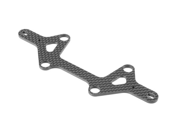 X12 CARBON LOWER SUSPEN. ARM PLATE  FOR 1-PIECE CHASSIS