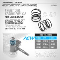 FRONT COIL SPRING FOR 4MM PIN C=1.1 - BLACK (2)