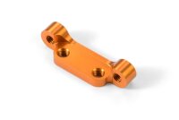 Alu Halter für Kohlefaser Querlenker unten - Orange