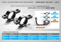 Alu Bulkhead Klammer excentrich mit Lageraufnahme