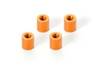 Alu Pfosten M3x6x6.4mm - ORANGE (4)