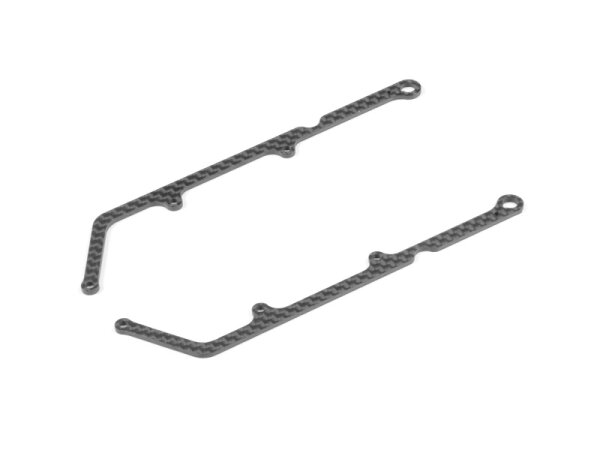 X12 CARBON SIDE BRACE FOR 1-PIECE CHASSIS 1.6MM (2)