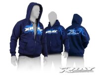 Kaputzensweater mit Reisverschluss Blau (M)