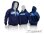 Kaputzensweater mit Reisverschluss Blau (M)