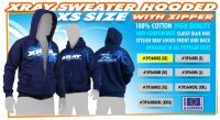 Kaputzensweater mit Reisverschluss Blau (XS)