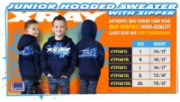 Junior  Kaputzensweater mit Reisverschluss - Blau (S)